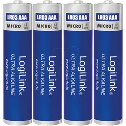 LOGILINK LR03B4 - Alkaline Batterie, AAA (Micro), 4er-Pack
