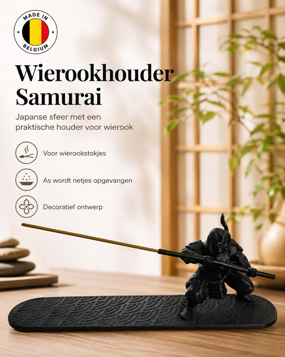 Skushy Wierookhouder Samurai Warrior Posing - Japanse Decoratie