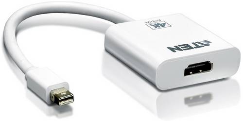 ATEN VC981-AT DisplayPort / HDMI Adapter [1x Mini-DisplayPort Stecker - 1x HDMI-Buchse] Weiß 10.00 cm
