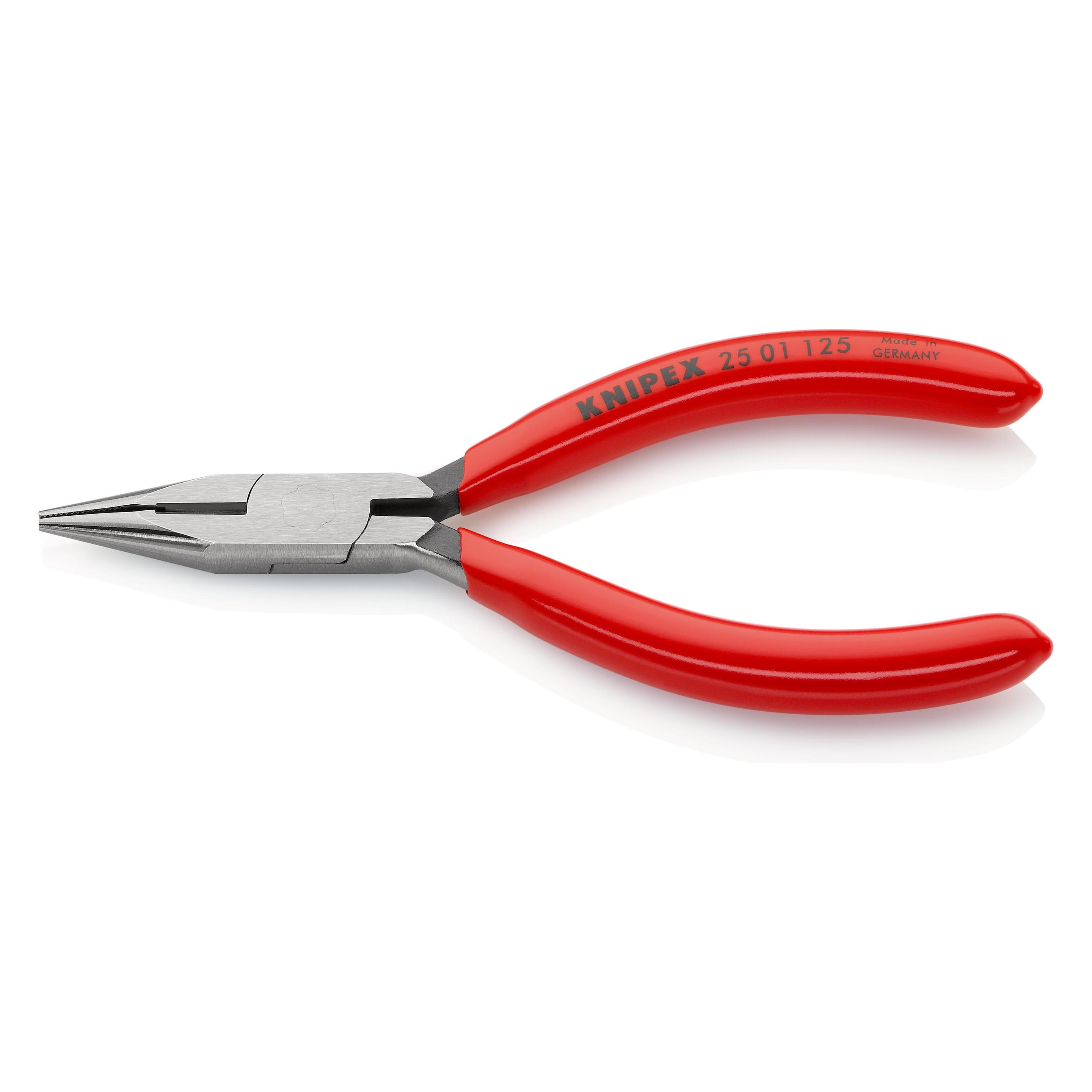 Knipex Flachrundzange mit Schneide (125 mm) (25 01 125)