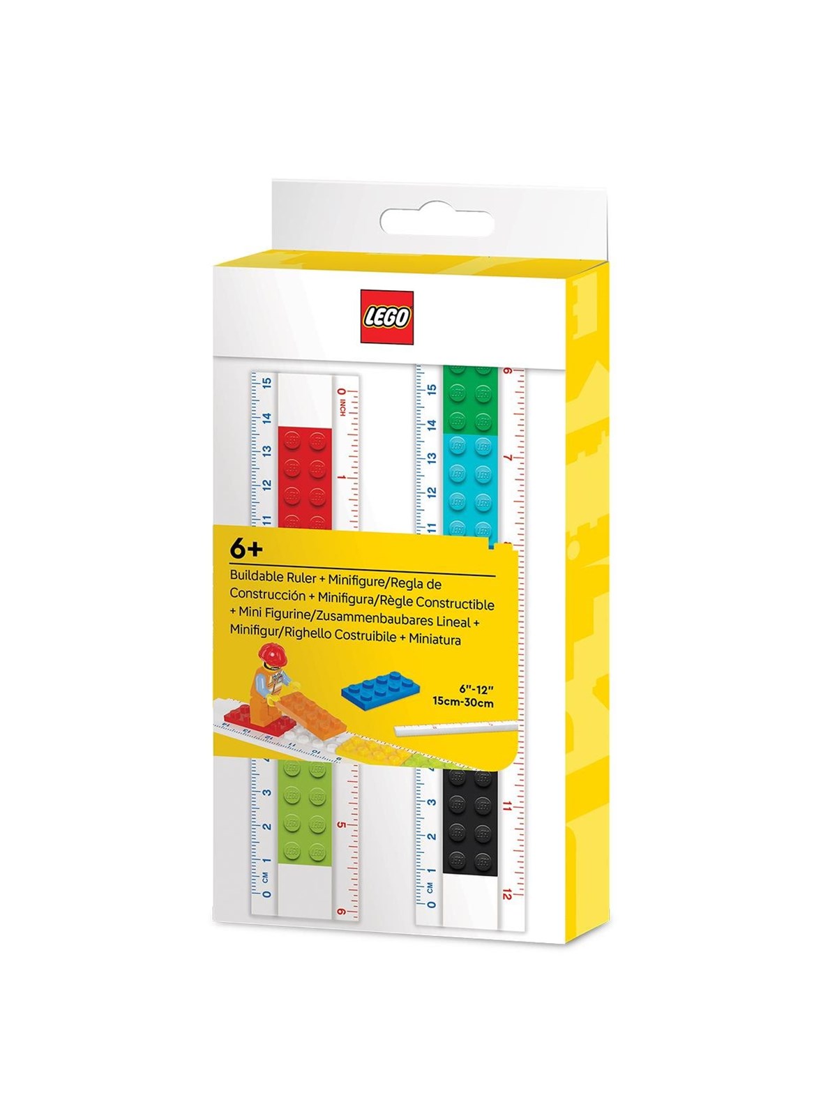 LEGO 4003072-53709 Buildable Brick Ruler with Minifigure