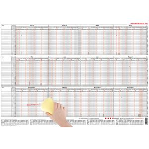 Güss-Verlag Urlaubsplaner 12-20mB, Jahr 2027, abwischbar, 60 x 42 cm, für 20 Mitarbeiter