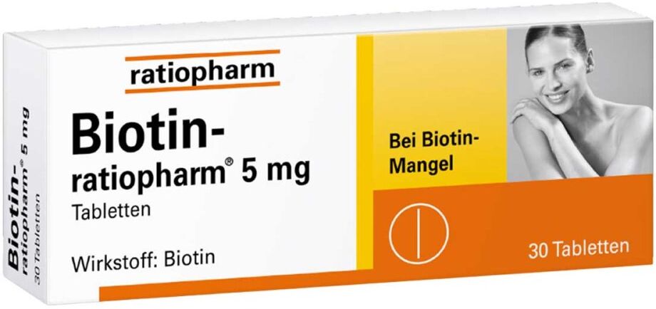 Biotin Ratiopharm 5 mg Tabletten 30stk