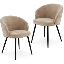 ESSZIMMERSTÜHLE KURSI 2er-Set beige