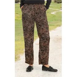 Viskose-Hose in Muster cognac in Größe 42 von DW-Shop, Cognac, 42