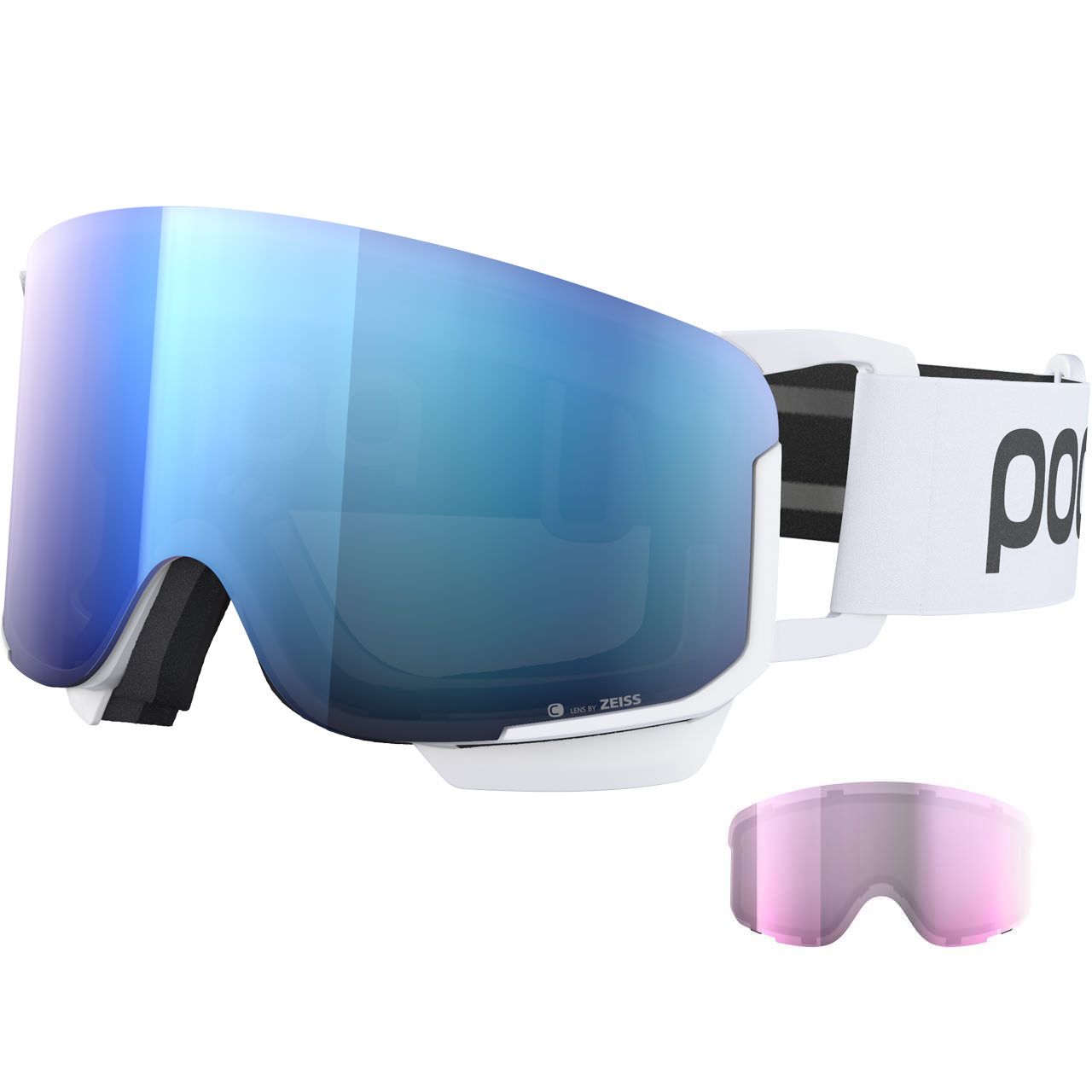 POC Nexal Mid hydrogen white/partly sunny blue + Ersatzscheibe