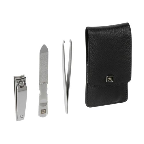ZWILLING Maniküre Pediküre Set 3tlg. mit Nagelknipser, Leder