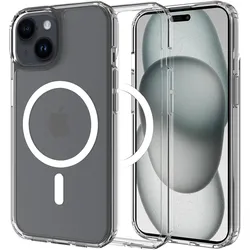 Just in Case Silikon Hülle Soft TPU Schutz (Apple iPhone 15), Smartphone Hülle, Transparent