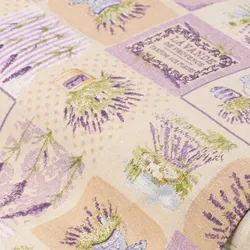 Dekostoff Patchwork Lavendel "Lorena", lila-color
