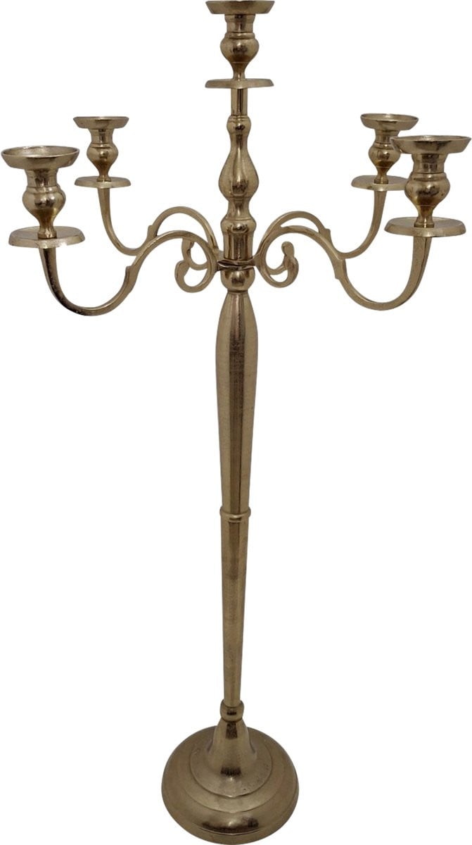 Lesliliving Kandelaar Classic Goud 144cm