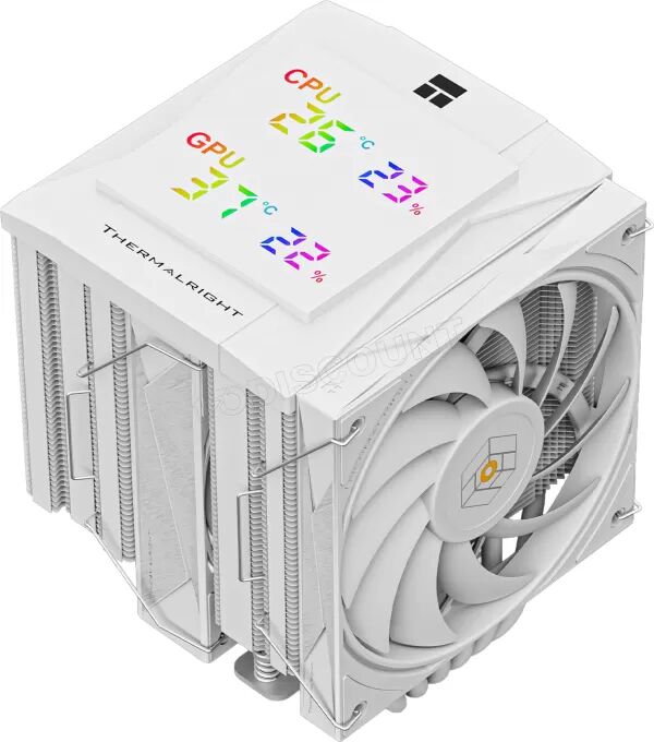 Ventilateur pour processeur Thermalright Royal Knight 120 Digital RGB (Blanc)