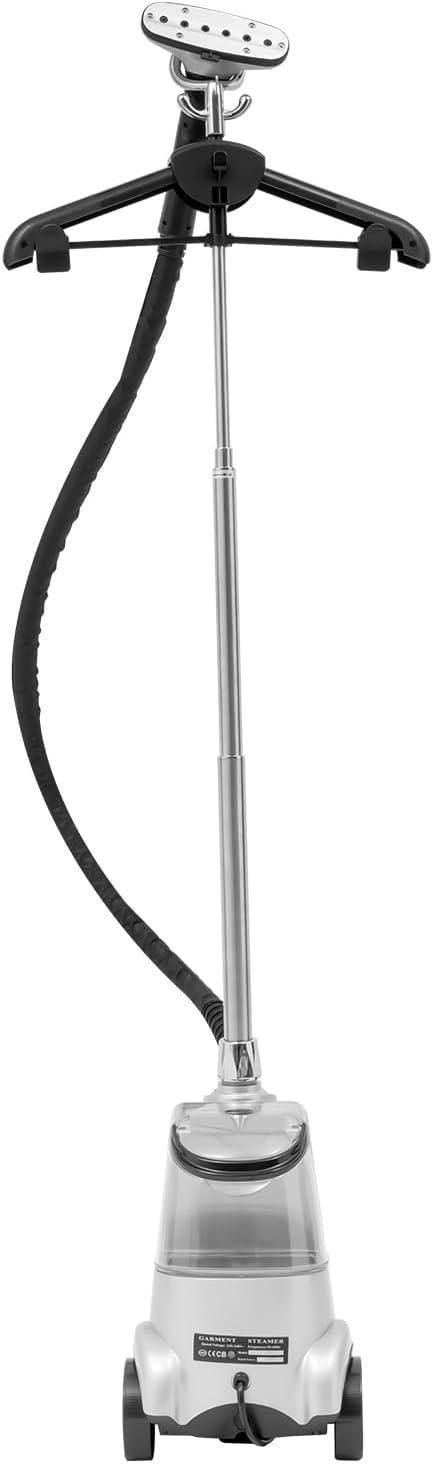 Stehender Dampfer für Kleidung, 2200W Stand-Dampfglätter mit Rollen & Höhenverstellung & Anti-Trockenbrand, 3L Dampfbügeleisen 99°C Vertikaler Steamer für Hemden, Anzüge und Vorhänge