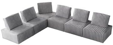 Craft Porch CraftPorch 6-Pieces Contemporary Clean-Line Linen Upholstered