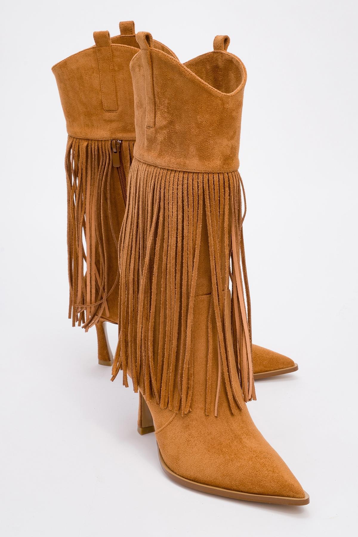 Gueras Fransen Spitzer Zeh Stiefel (Damen)