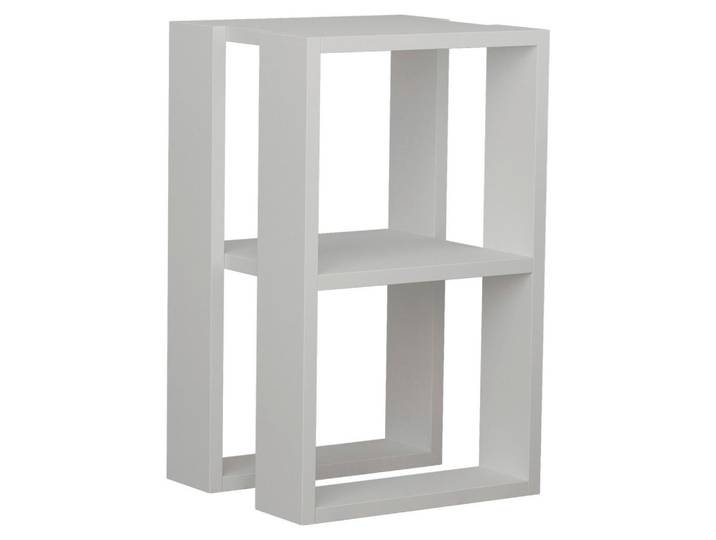 Livetastic Nachttisch, Weiß, rechteckig, 34x55x30 cm, Stauraum, einfacher Aufbau, Schlafzimmer, Nachtkästchen