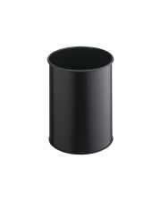 Durable Papierkorb rund 15 L Stahl Schwarz (330101)