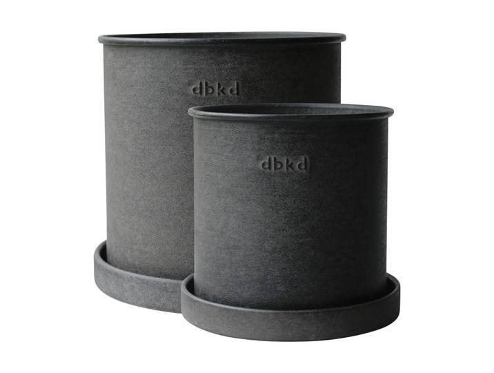 DBKD Plant Pot pot small lot de 2 Black