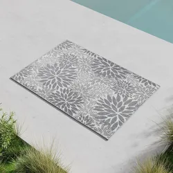 Outdoorteppich Noura Grau/Weiß ca. 160x230 cm