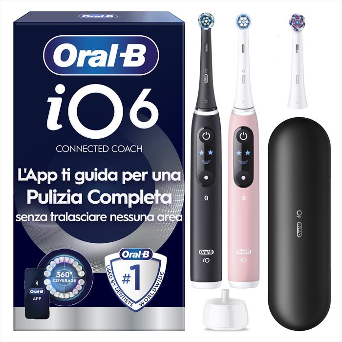 Oral-B Spazzolino Elettrico Io6 Duo Box-nero/rosa