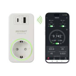 VOLTCRAFT SEM6503 Energiekosten-Messgerät USB-Schnittstelle, USB-Messung (Ladeleistung), inkl. Funksteckdose, Datenexport, Datenloggerfunktion, Kostenprognose, VC-14514995