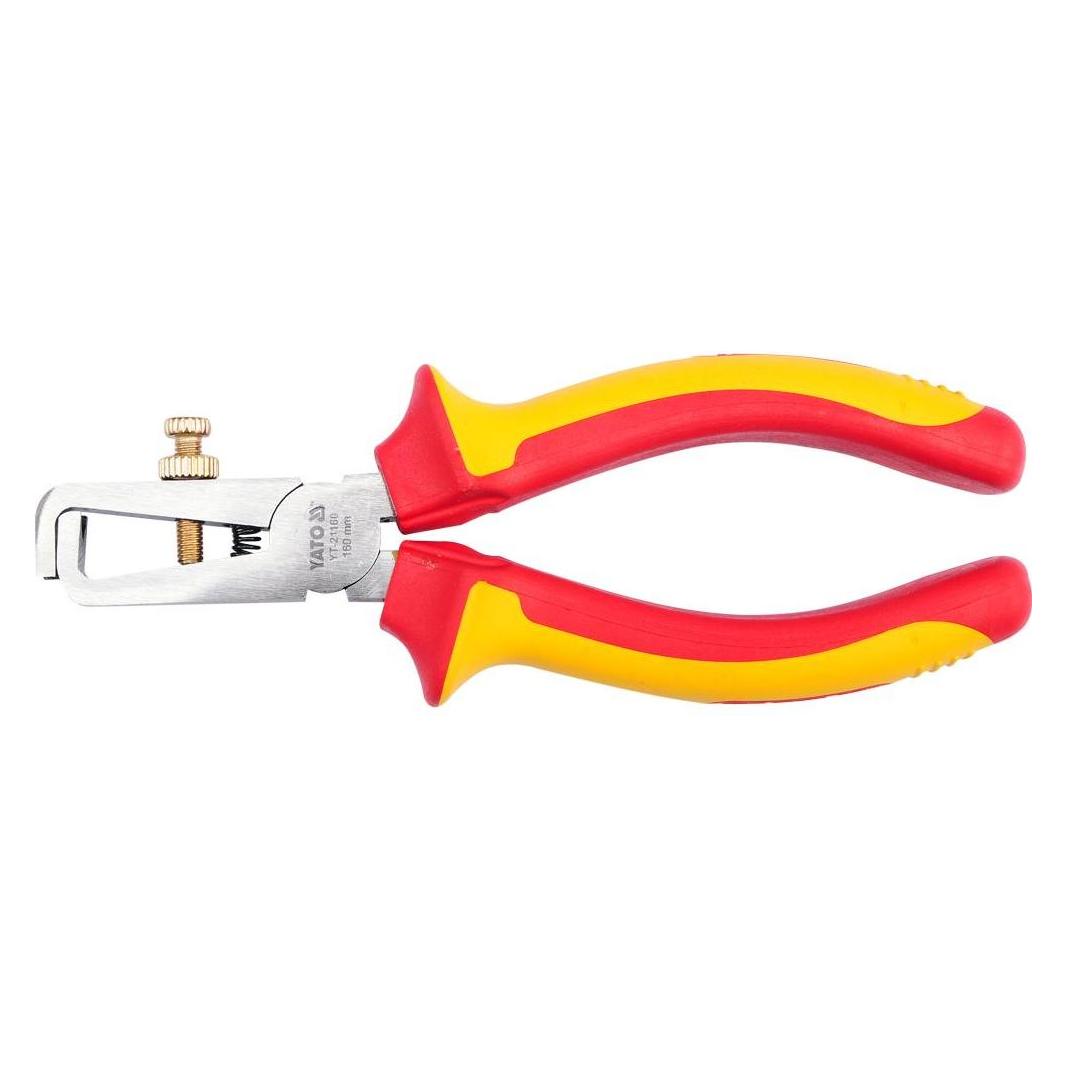 Yato Insulated Wire Stripping Pliers 160 Vde (160 mm) (YT-21160)