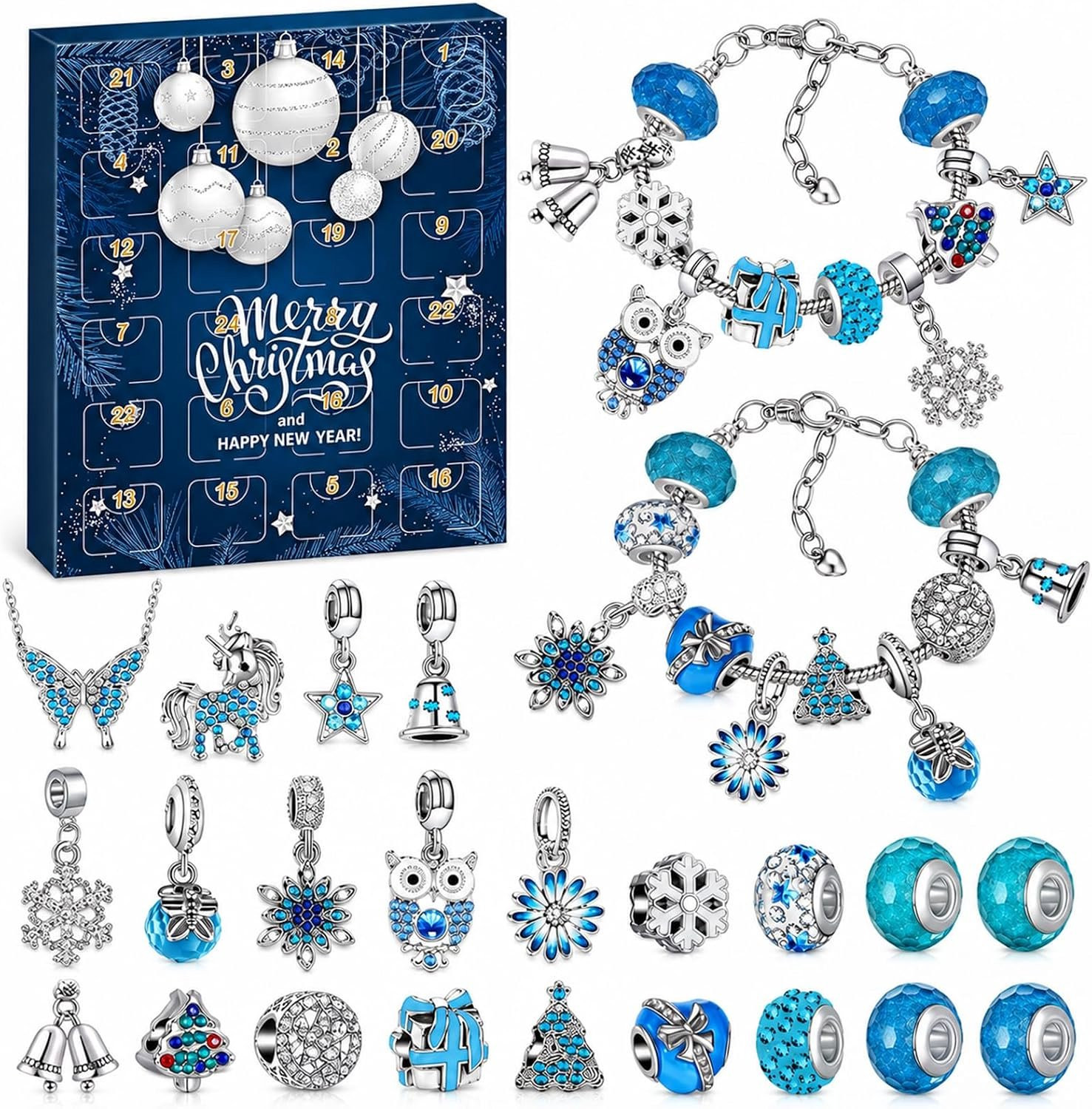 Adventskalender 2026 voor dames met 24 dagen aan sieraden