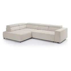 Exxpo by Gala Ecksofa mit Funktion Vittorio Cord Beige