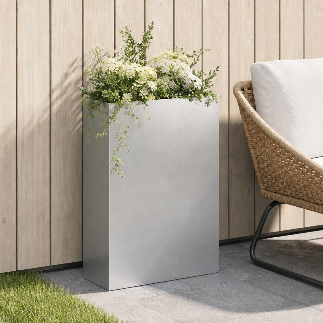 Rebrilliant Planter Silver 50cm H x 40cm W x 30cm D