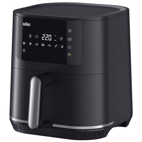 Braun Heißluftfritteuse MultiFry 5 HF5030 (schwarz/silber, 1.700 Watt, Korb 6,0 Liter)