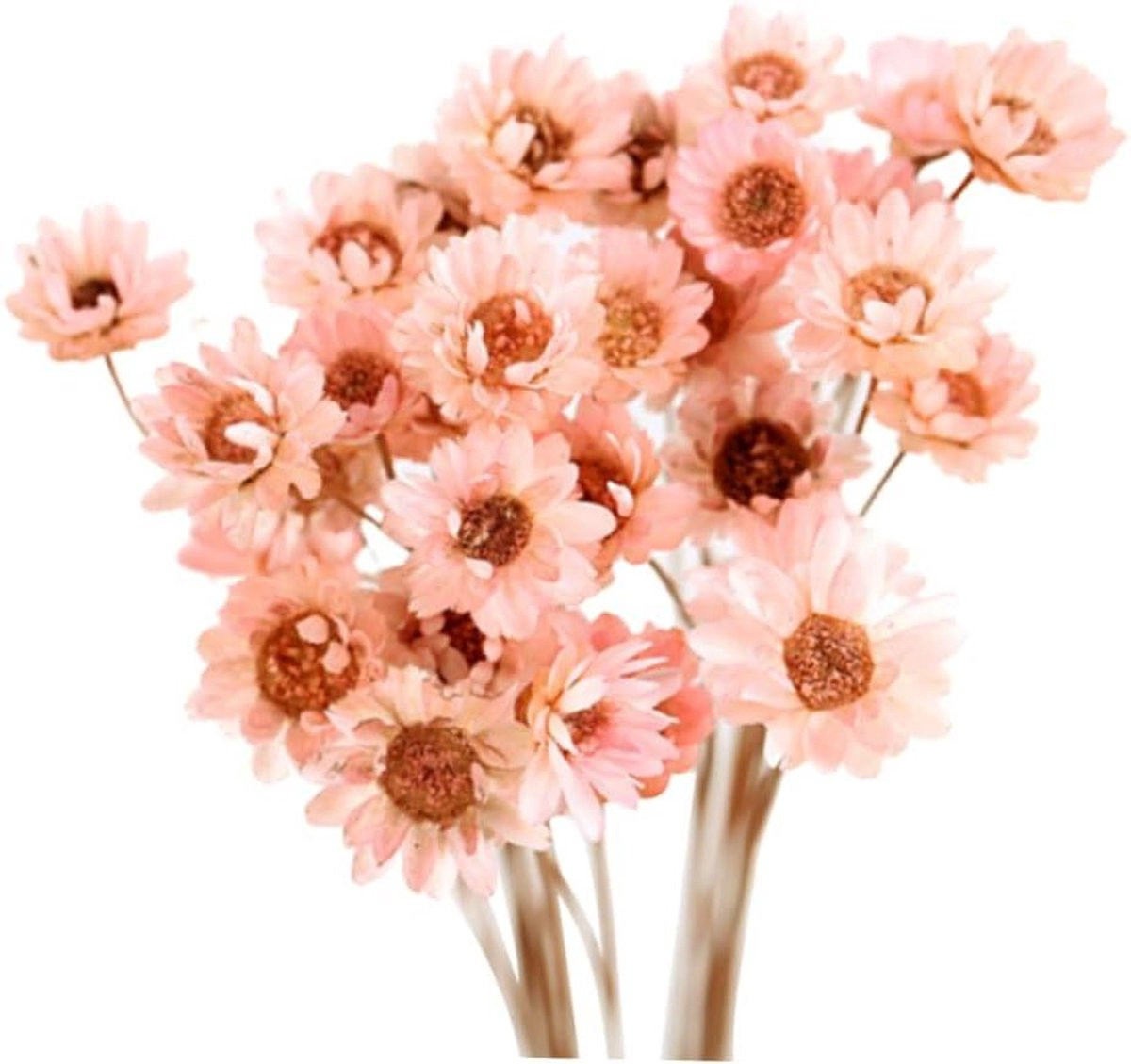 30 stuks Gedroogde Roze Kunstbloemen Mini voor Decoratie