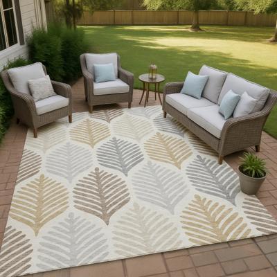 Addison Rugs Machine Washable Indoor/ Outdoor Modern Fern Chantille Rug