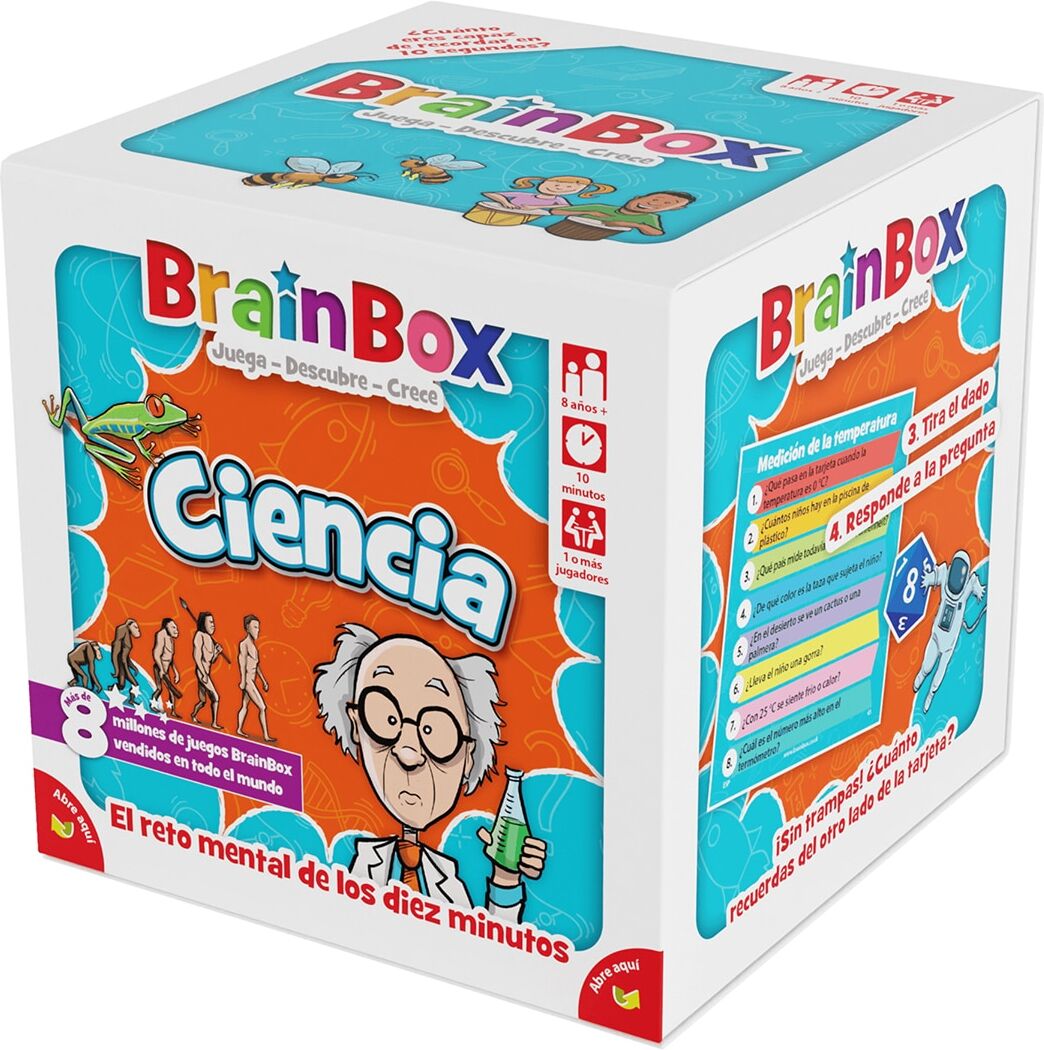 Asmodee Juego de cartas BrainBox Ciencia .