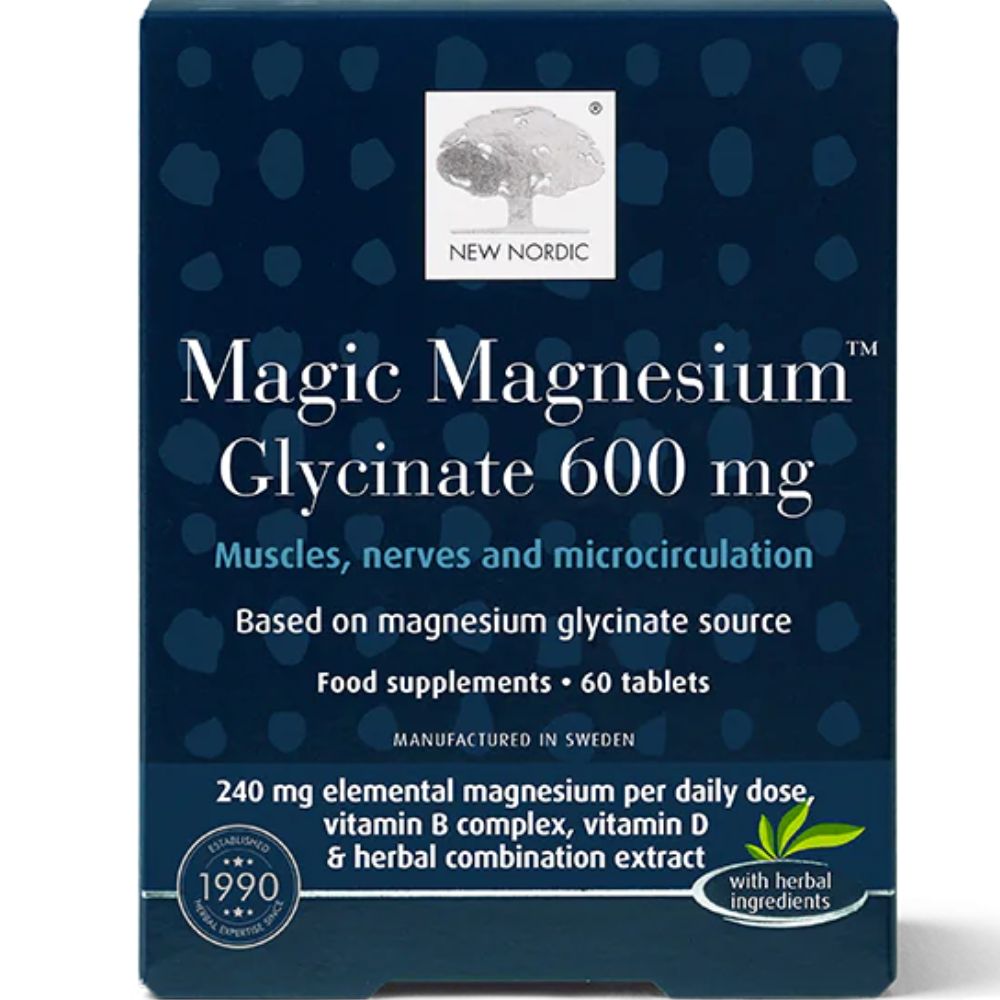 New Nordic Magic Magnesium Glycinate Muscles, Nerves and Microcirculation 60&nbsp;pills