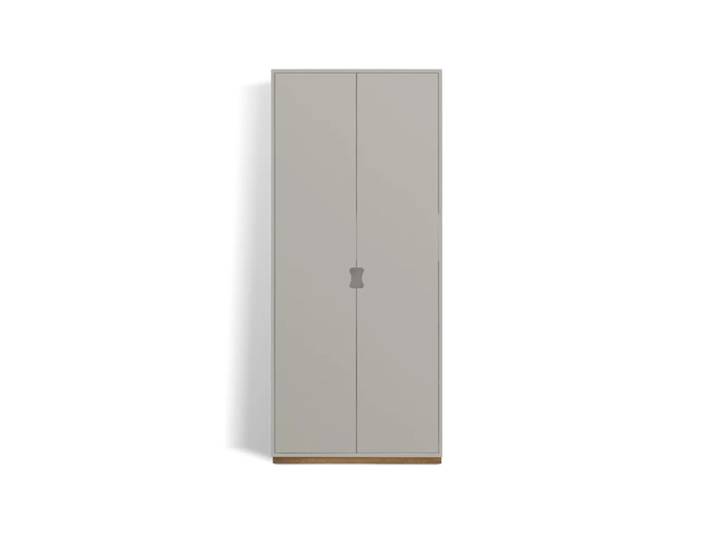 Asplund Snö F Hochschrank Light grey, eichsockel, 42 cm