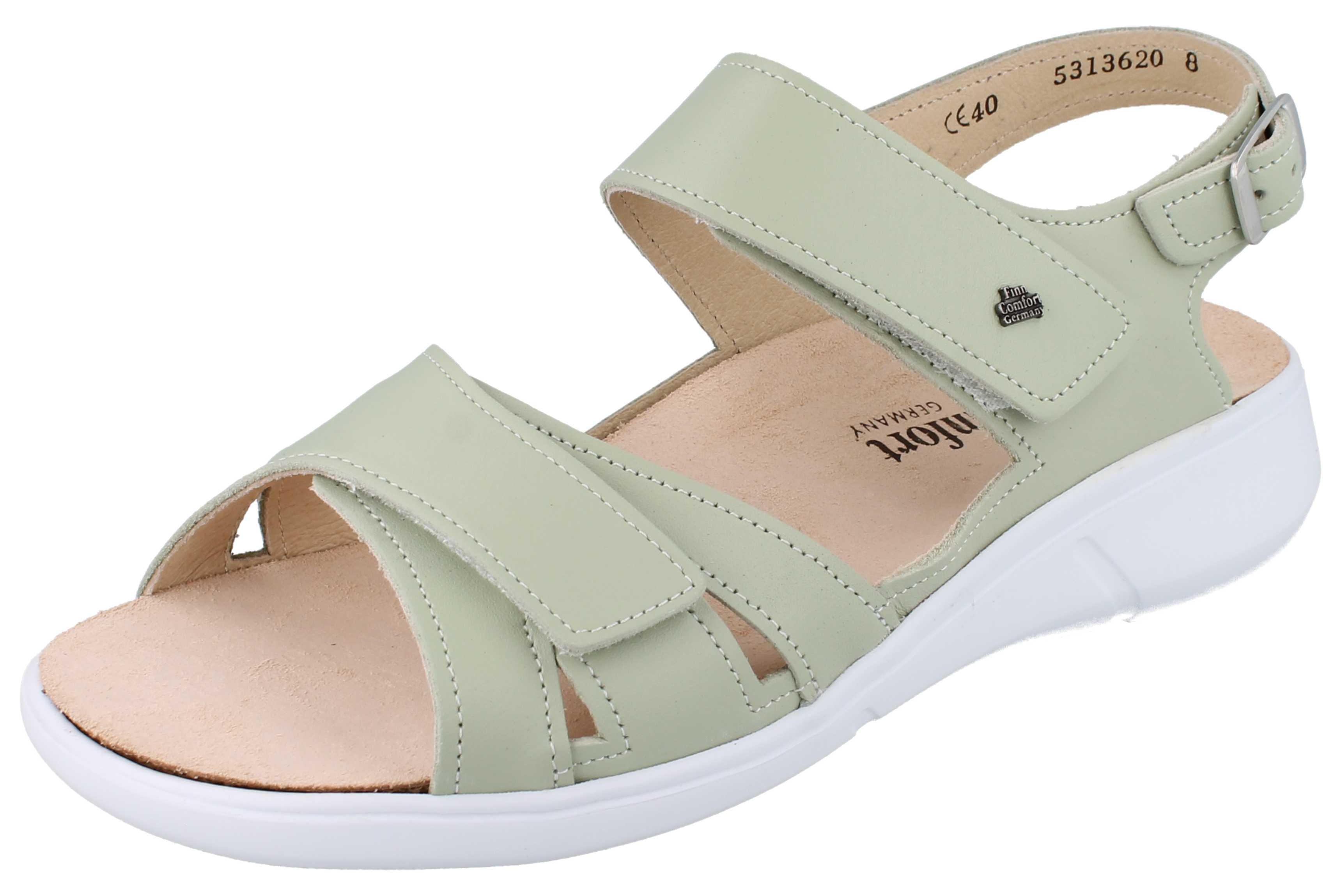FINN COMFORT Nadi Damen Sandale mint Glattleder - Größe: 39