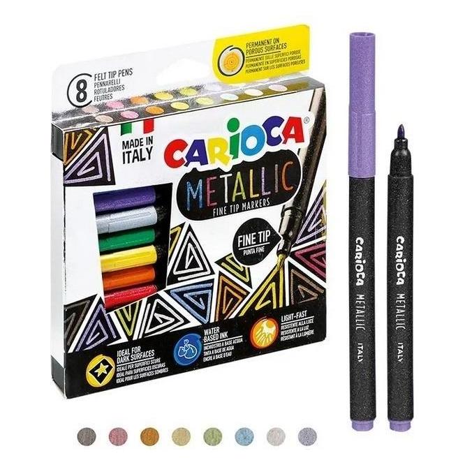 Carioca Metallmarker in 8 Farben (8x) (403466)