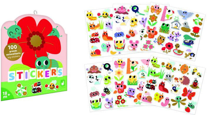 100 Gommettes Petites Bêtes - Janod