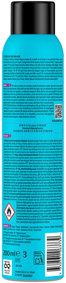 Schwarzkopf Mass Market GOT2B Shampooing Sec extra volume 200 ml