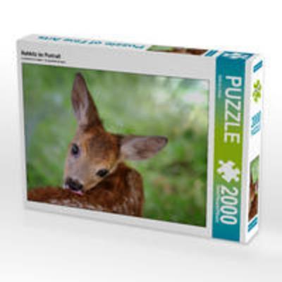 CALVENDO Puzzle Rehkitz im Portrait | 2000 Teile Lege-Größe 90 × 67 cm Foto-Puzzle für glückliche Stunden