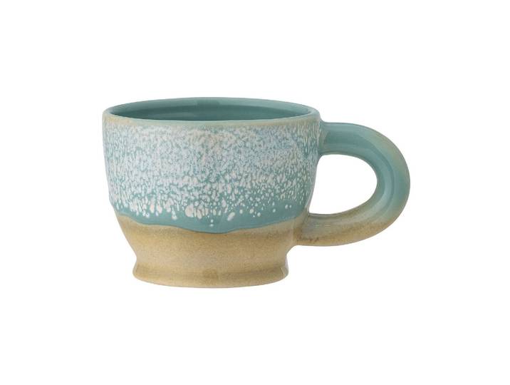 Mug en grès vert, émaillé, à motifs - Bloomingville, Safie - Ø10x