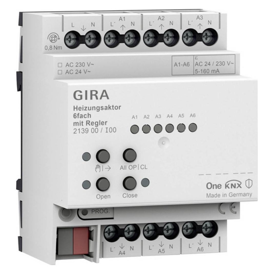 Gira 213900 Heizungsaktor 6f Regler OneK (Heizungsaktor) (213900)