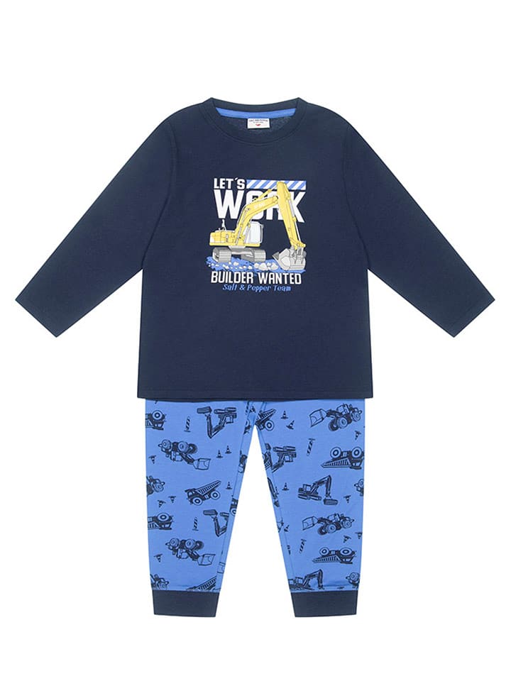 Salt and Pepper Pyjama in Dunkelblau - 116/122