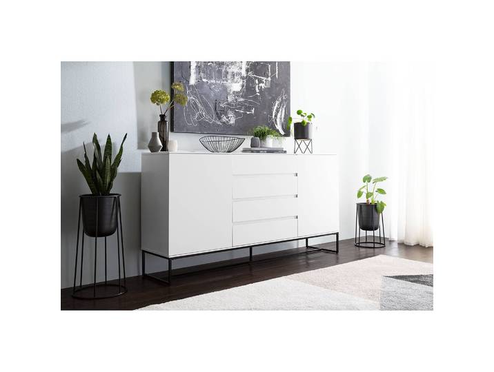Buffet II 165 x 86 x 40cm Blanc/Blanc mat