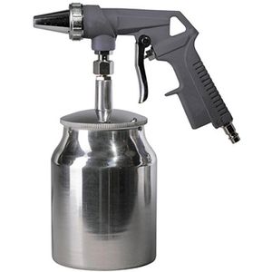 Aerotec Sandstrahlpistole ST, mit Behälter, bis 0,8 mm Körnung, Druckluft, 6,3bar, 120l/min