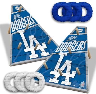Skip's Garage Los Angeles Dodgers MLB Ring Bag Toss Game