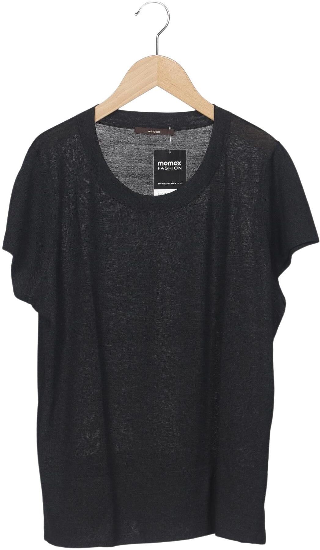 windsor. Damen Pullover, Schwarz, Gr. EU 44, Seide - Second Hand