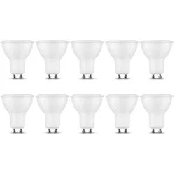 10 x 7 Watt GU10 LED Leuchtmittel Leuchte LED Spot|Ø50mm|Neutralweiß|700 Lumen 110°