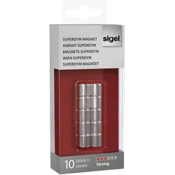 SIGEL Magnete Ø 1,0 x 1,0 silber