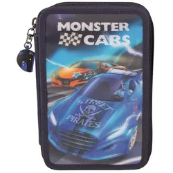 Depesche 8971 Monster Cars 3-fach Federtasche, Hologramm Cover