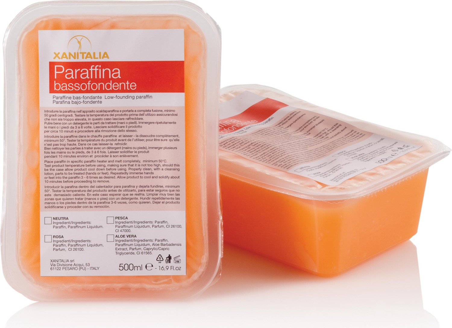 XanitaliaPro Niedrig schmelzende Paraffine 2 x 500 ml XP-930.701